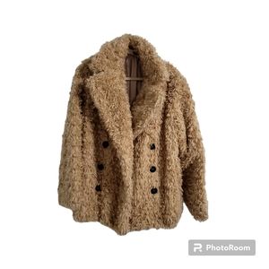 Forever 21 faux fur Brown long jacket